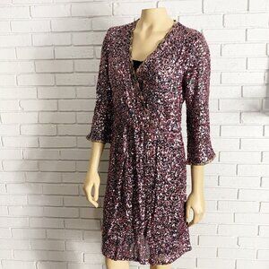 Anthropologie by Varun Bahl Sequined Wrap Dress - Size 6
